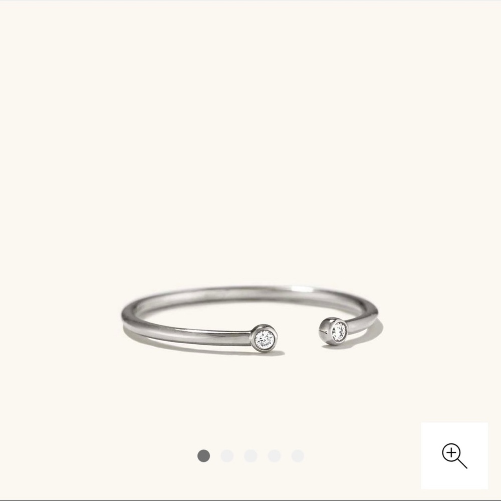 Mejuri Diamonds Open Ring Size 5